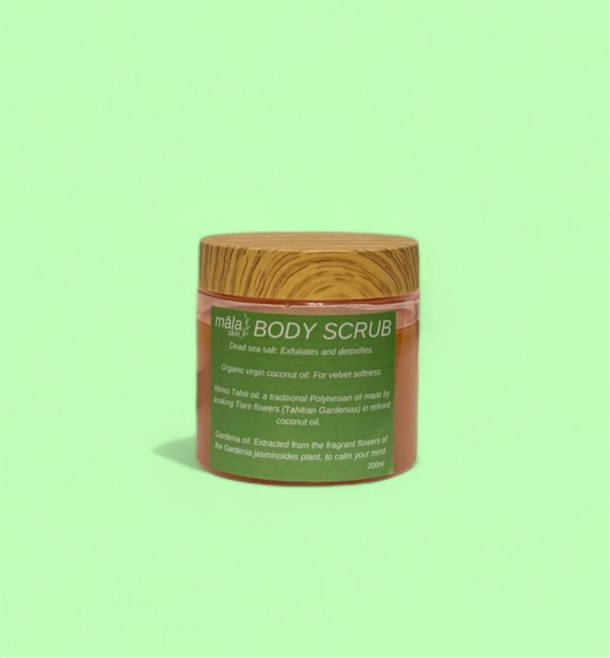 Body Scrub with Monoi Tahiti Oil - skinbymala